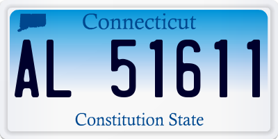 CT license plate AL51611