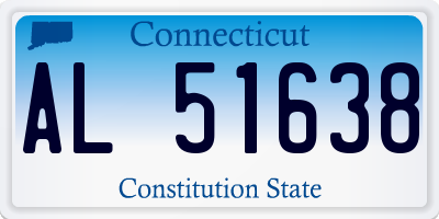 CT license plate AL51638