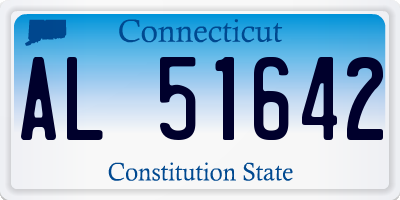 CT license plate AL51642