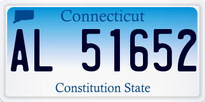 CT license plate AL51652
