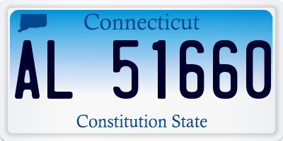 CT license plate AL51660