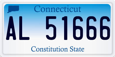 CT license plate AL51666