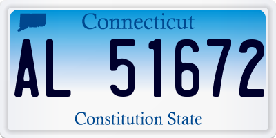 CT license plate AL51672