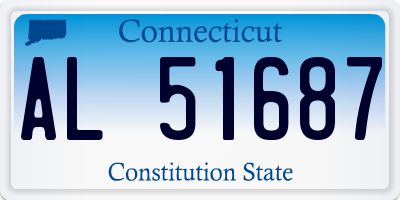 CT license plate AL51687