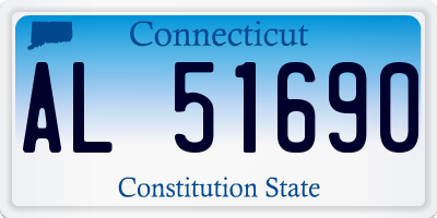 CT license plate AL51690