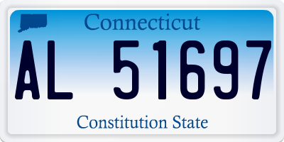 CT license plate AL51697