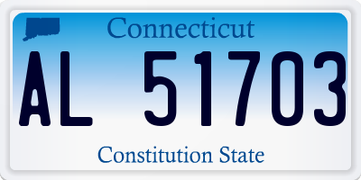 CT license plate AL51703