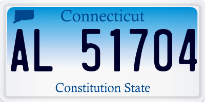 CT license plate AL51704