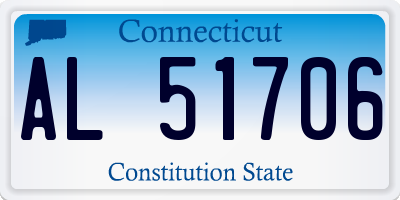 CT license plate AL51706