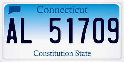 CT license plate AL51709