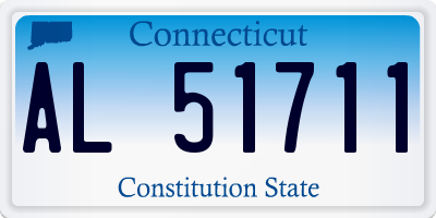 CT license plate AL51711
