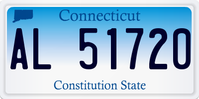 CT license plate AL51720
