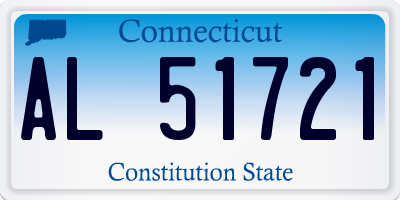 CT license plate AL51721