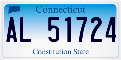 CT license plate AL51724