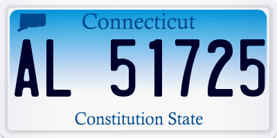 CT license plate AL51725