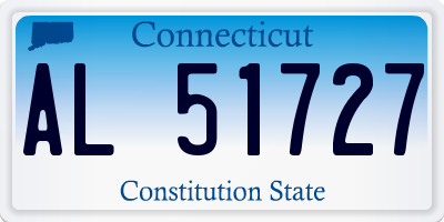 CT license plate AL51727