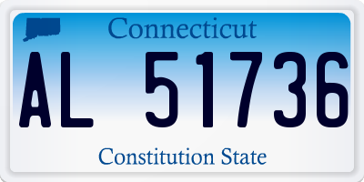 CT license plate AL51736