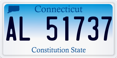 CT license plate AL51737