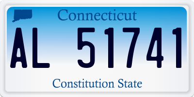 CT license plate AL51741