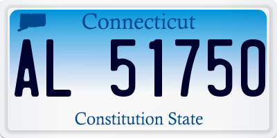 CT license plate AL51750