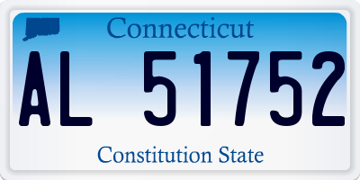 CT license plate AL51752