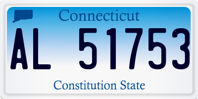 CT license plate AL51753