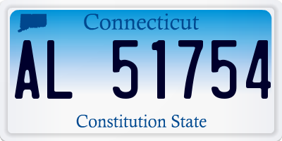 CT license plate AL51754