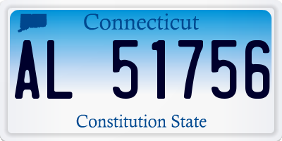CT license plate AL51756