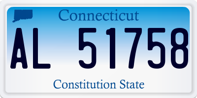 CT license plate AL51758