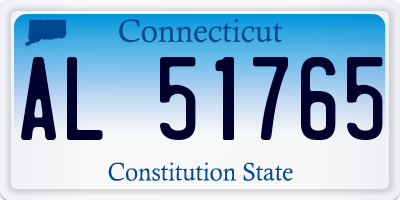 CT license plate AL51765