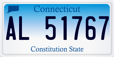 CT license plate AL51767