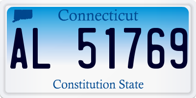 CT license plate AL51769