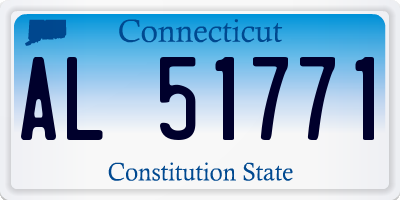 CT license plate AL51771