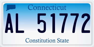 CT license plate AL51772