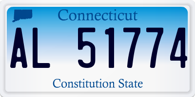 CT license plate AL51774