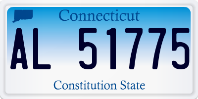 CT license plate AL51775
