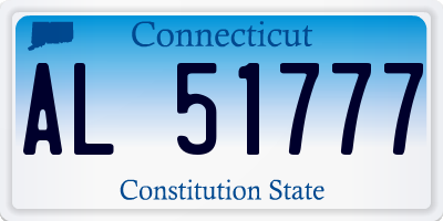 CT license plate AL51777