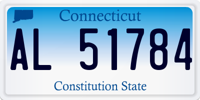 CT license plate AL51784
