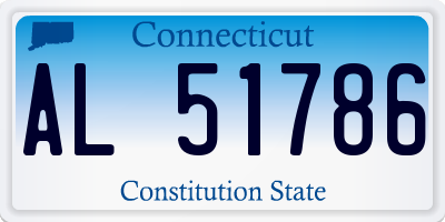 CT license plate AL51786