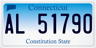 CT license plate AL51790