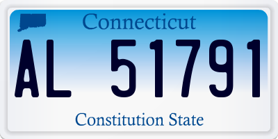 CT license plate AL51791