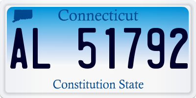 CT license plate AL51792