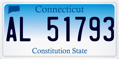 CT license plate AL51793