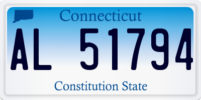CT license plate AL51794
