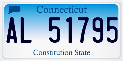 CT license plate AL51795