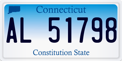 CT license plate AL51798