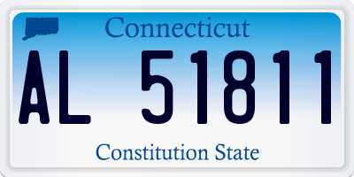CT license plate AL51811