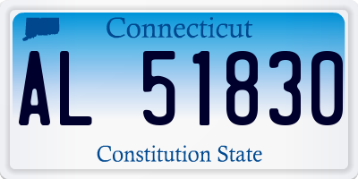 CT license plate AL51830