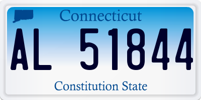 CT license plate AL51844