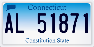 CT license plate AL51871